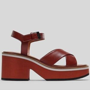 Clergerie Paris Charline Crisscross Platform Sandals Size 9